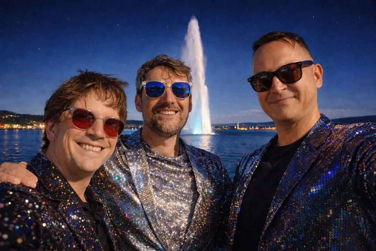 Jade Experiment — the trio in Geneva